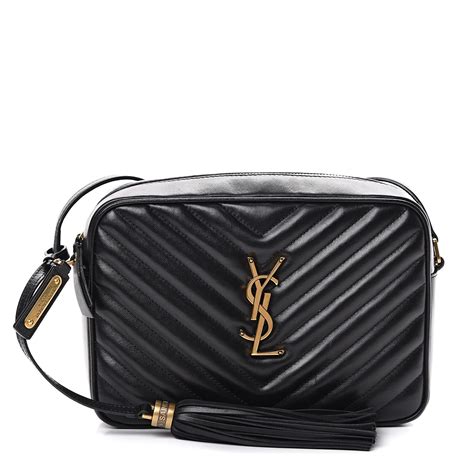 SAINT LAURENT Calfskin Matelasse Monogram Mini 